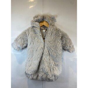 Baby & Child Restoration Hardware Luxe Faux Grey Fox Bunting Hooded Suit New